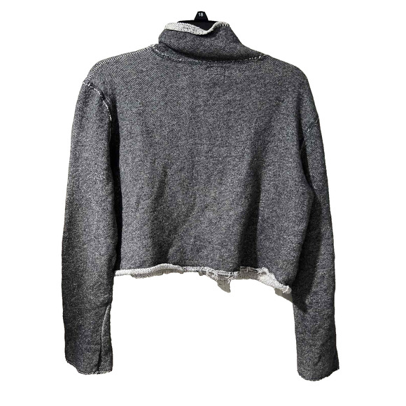 Rag & Bone Madeline terry Cotton Funnel Neck Pullover Sweatshirt XXS A001365 - Picture 4 of 8